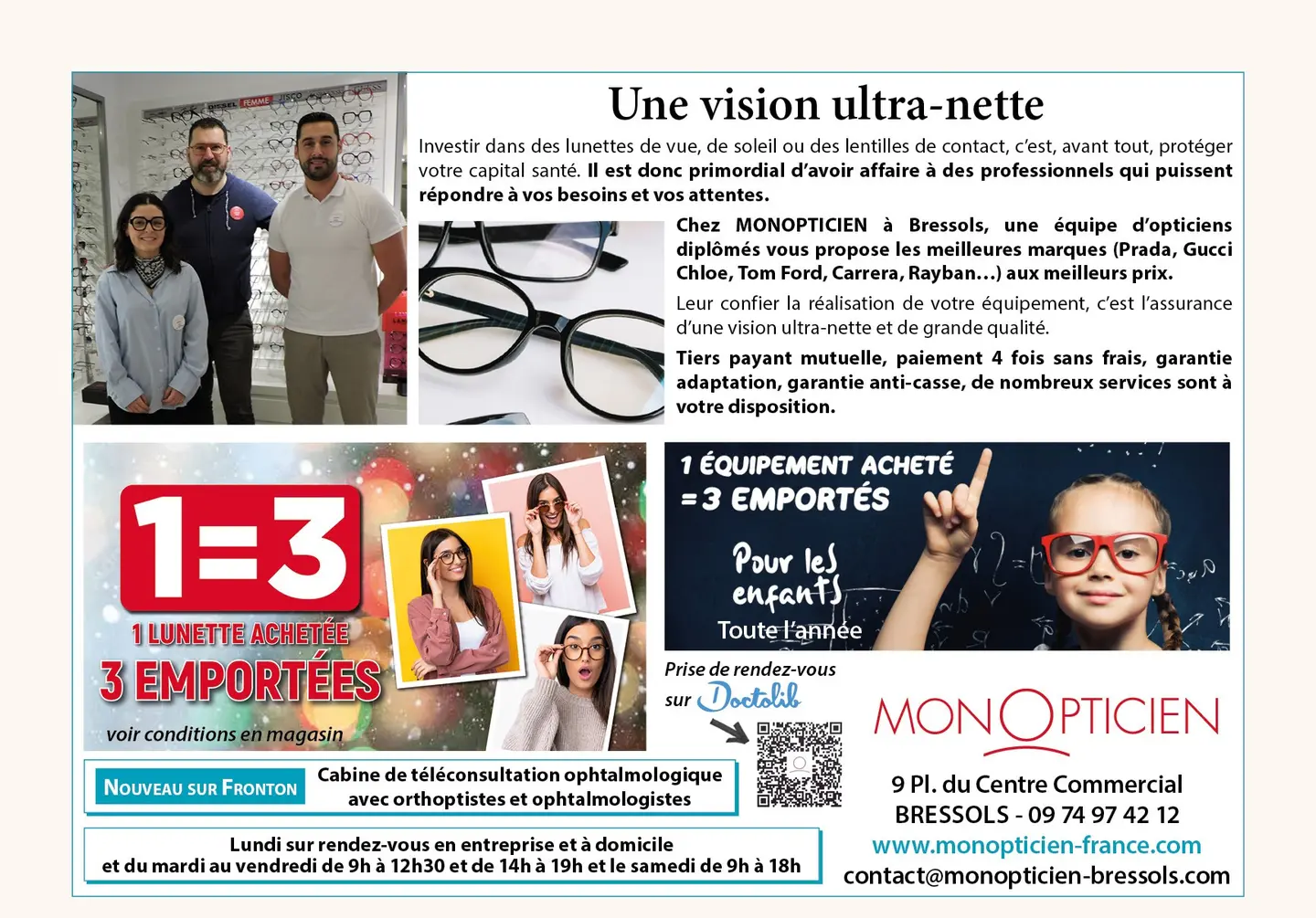 Opticien Bressols